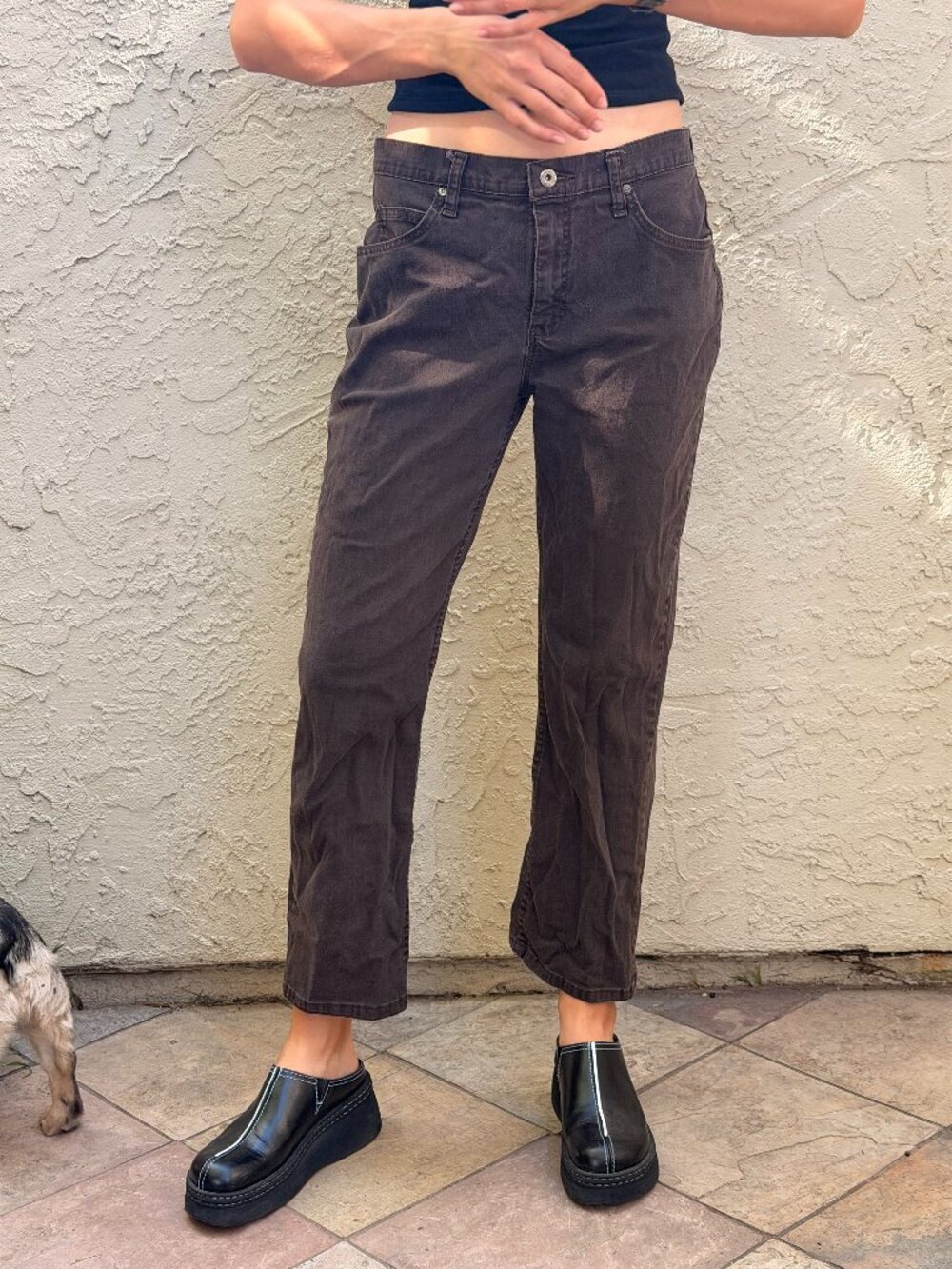 Vintage Riders by Lee Brown Low Rise Baggy Jeans